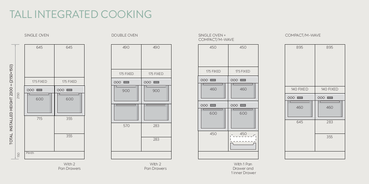 Tall Integrated Cooking