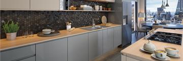 Jayline Supergloss Dust Grey Kitchen Doors