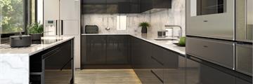 Jayline Supergloss Graphite Kitchen Doors