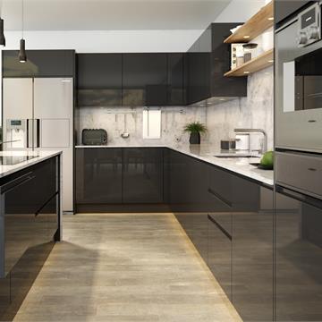 High Gloss Graphite Jayline Kitchens