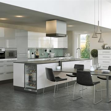 Light Grey Slab Kitchens
