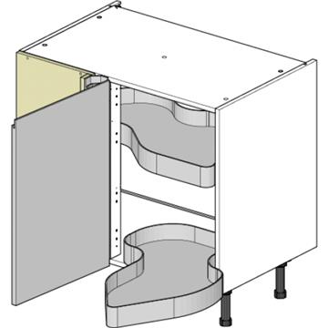 1100 blind corner base 900 cabinet jpull with 450 door nuvola left