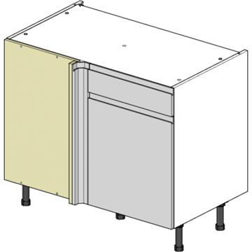 1150 blind drawerline corner base 1000 cabinet jpull with 500 door left