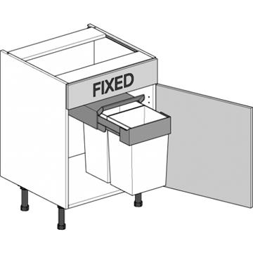 drawerline hob sink unit 600 dummy drawer undersink bin