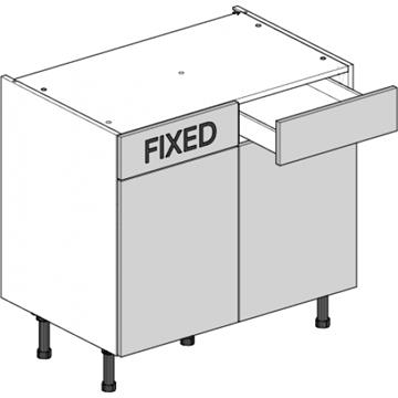 drawerline double base unit 900 dummy drawer right