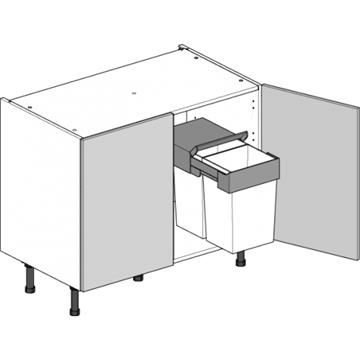 highline double base unit 1000 undersink bin