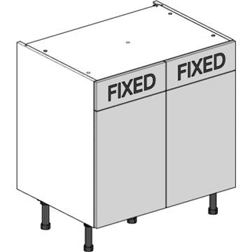 drawerline double base unit 800 dummy drawers