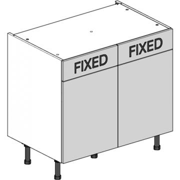 drawerline double base unit 900 dummy drawers