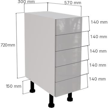 firbeck_gloss_light_grey-5_drawer_unit_300-measurements