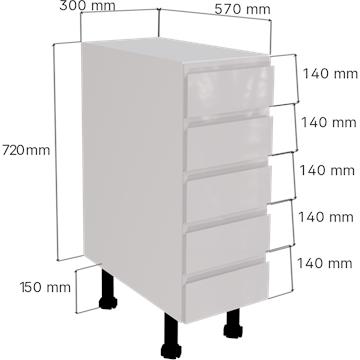 jayline_gloss_white-5_drawer_unit_300-measurements