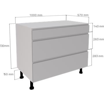 jayline_matt_light_grey-3_drawer_unit_1000-measurements