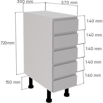 jayline_matt_light_grey-5_drawer_unit_300-measurements