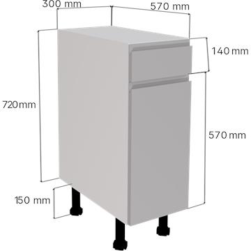 jayline_matt_light_grey-drawerline_single_base_unit_300-measurements