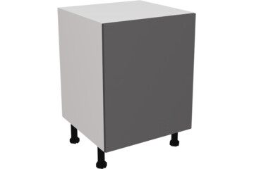 Matt Graphite Kitchens-firbeck matt graphite highline single base unit 600