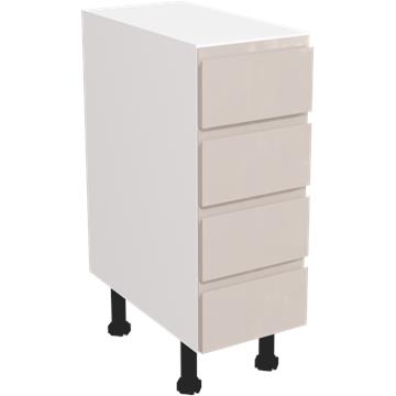 jayline gloss cashmere 4 drawer unit 300