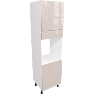 jayline gloss cashmere single oven tall unit 600