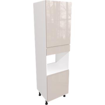 jayline gloss cashmere single tall unit 600 microwave compact