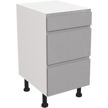 jayline gloss dust grey 3 drawer unit 450