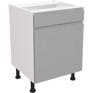 jayline gloss dust grey drawerline hob sink unit 600