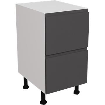jayline gloss graphite 2 drawer unit 450