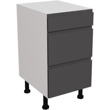 jayline gloss graphite 3 drawer unit 450