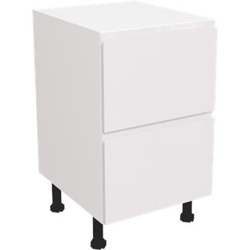 jayline gloss white 2 drawer unit 500