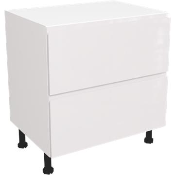 jayline gloss white 2 drawer unit 800