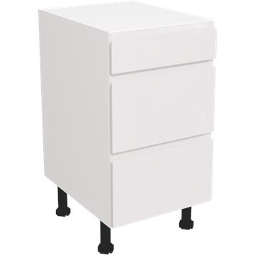jayline gloss white 3 drawer unit 450