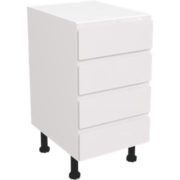jayline gloss white 4 drawer unit 450