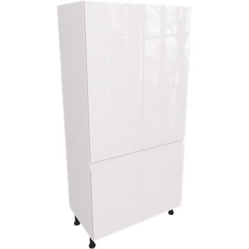 jayline gloss white double larder unit 1000
