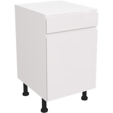 jayline gloss white drawerline single base unit 500