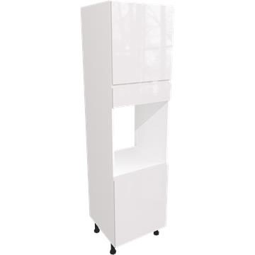 jayline gloss white single oven tall unit 600