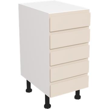 jayline matt cashmere 5 drawer unit 400