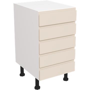 jayline matt cashmere 5 drawer unit 450