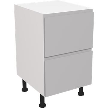 jayline matt dust grey 2 drawer unit 500