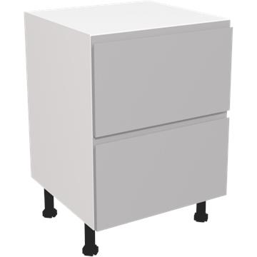 jayline matt dust grey 2 drawer unit 600