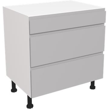 jayline matt dust grey 3 drawer unit 800