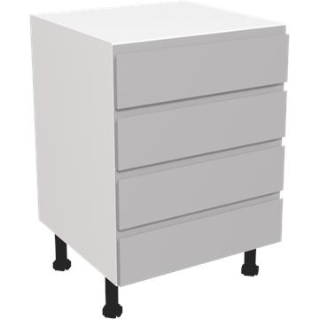 jayline matt dust grey 4 drawer unit 600
