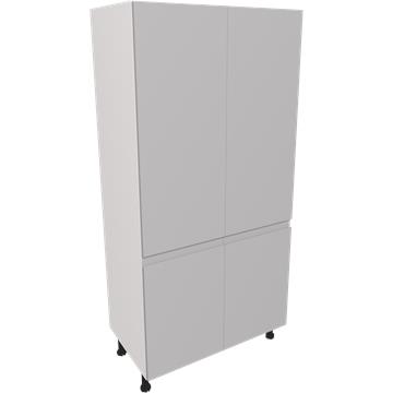 jayline matt dust grey double larder unit 1000