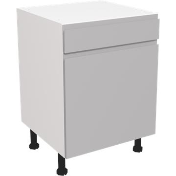 jayline matt dust grey drawerline single base unit 600