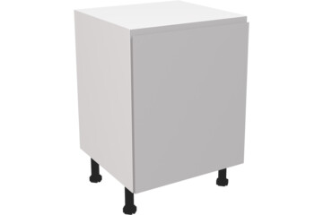 Matt Dust Grey Handleless Kitchens-jayline matt dust grey highline single base unit 600