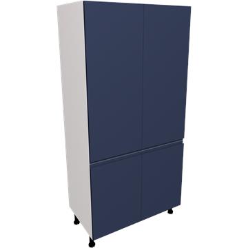jayline matt indigo blue double larder unit 1000