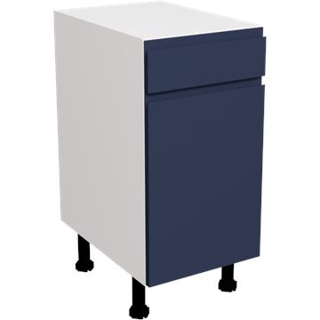 jayline matt indigo blue drawerline single base unit 400