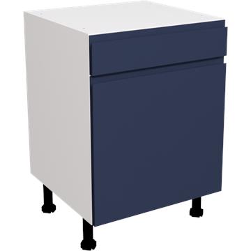 jayline matt indigo blue drawerline single base unit 600