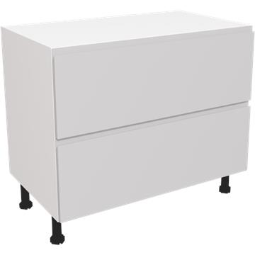 jayline matt light grey 2 drawer unit 1000