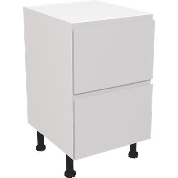 jayline matt light grey 2 drawer unit 500