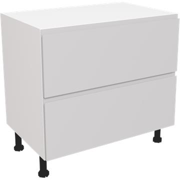 jayline matt light grey 2 drawer unit 900