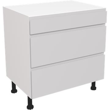 jayline matt light grey 3 drawer unit 800