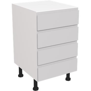 jayline matt light grey 4 drawer unit 500