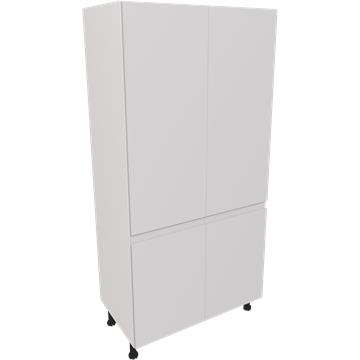jayline matt light grey double larder unit 1000